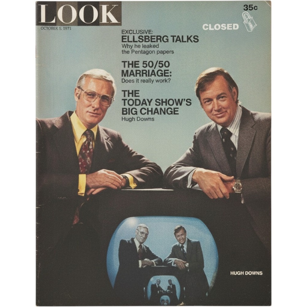 Vintage Look Magazine October 5 1971 Hugh Downs Today Show Daniel Ellsberg